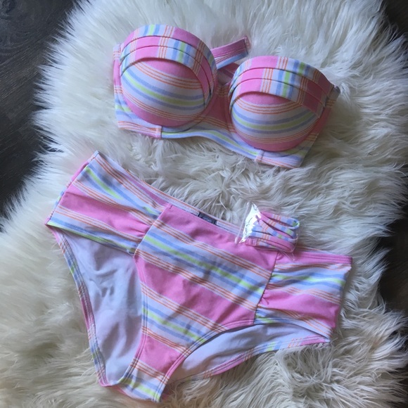 Aerie Midi Rise Swim Set - Picture 1 of 3